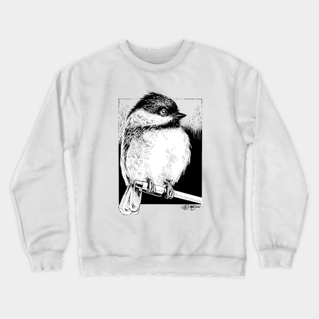 Pen & Chickadee Crewneck Sweatshirt by Angelo DiMartino